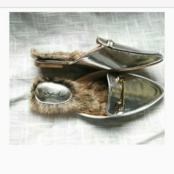 NEW Faux Fur Flat Mules - Picture 8 of 8